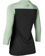 Fox W RANGER DR 3/4 JERSEY - Black Green Back