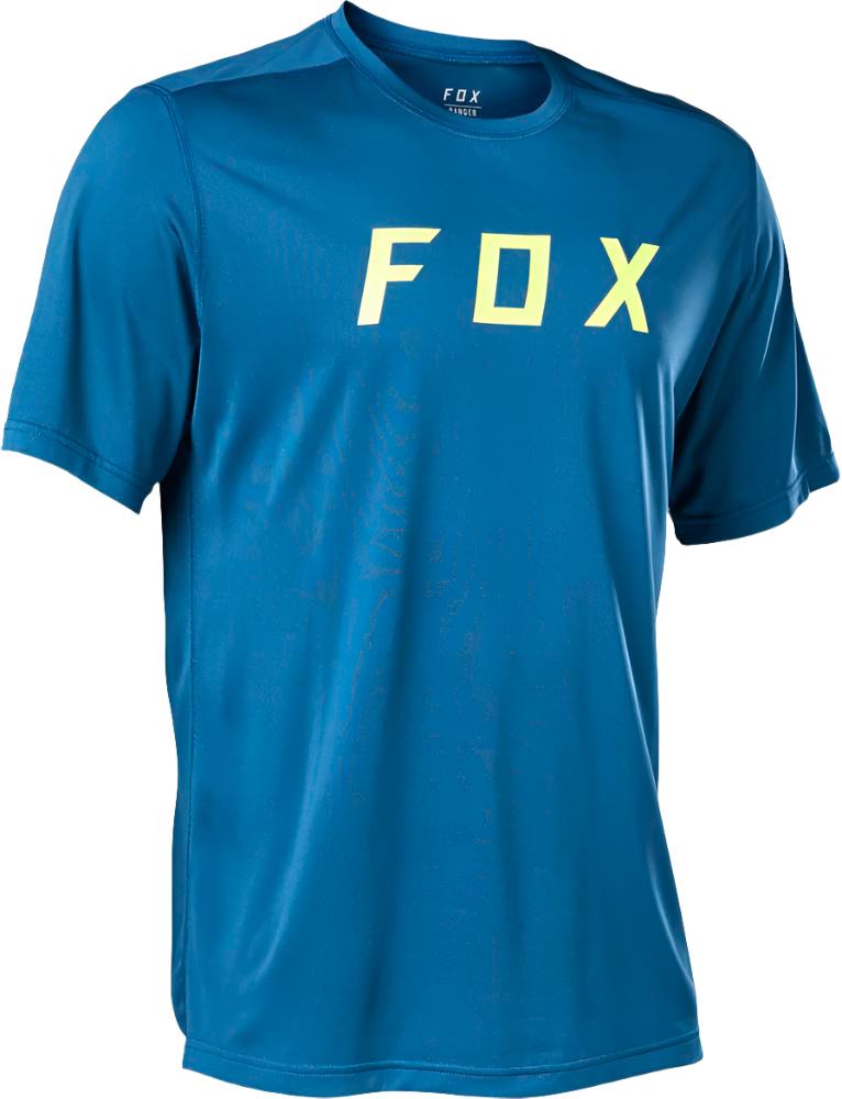 Fox RANGER SS JERSEY FOX - Blue/Yellow Front