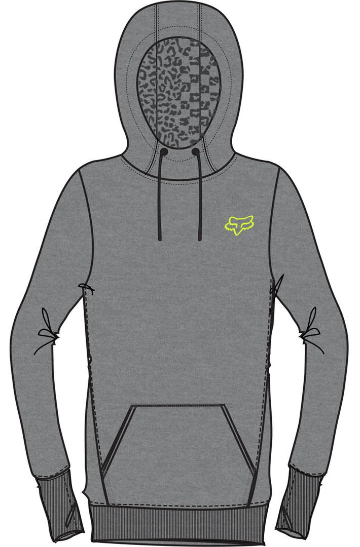 Fox QUALIFY PULLOVER FLEECE - Heather Graphite FRONT
