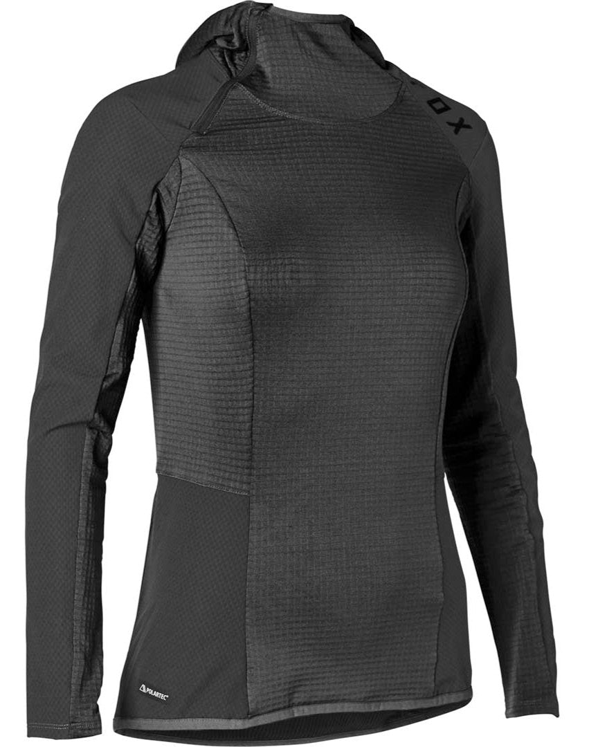Fox WOMENS DEFEND THERMO HOODIE - Black FRONT