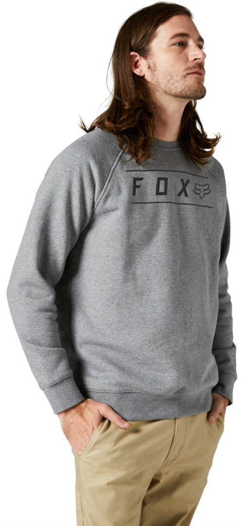 Fox PINNACLE CREW FLEECE - Heather Graphite SIDE FRONT