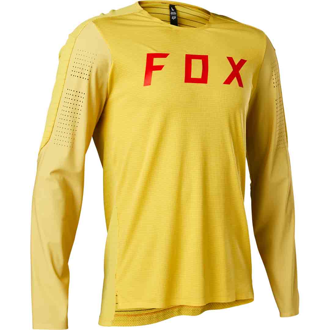 Fox FLEXAIR PRO LS Jersey Pear Yellow Grey 2023