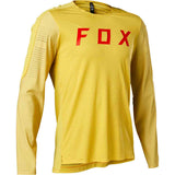Fox FLEXAIR PRO LS Jersey Pear Yellow Grey 2023