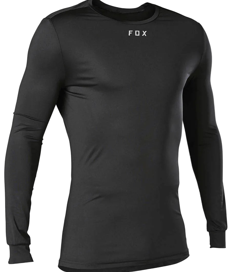 Fox TECBASE Long Sleeve SHIRT Black FRONT
