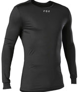 Fox TECBASE Long Sleeve SHIRT Black FRONT