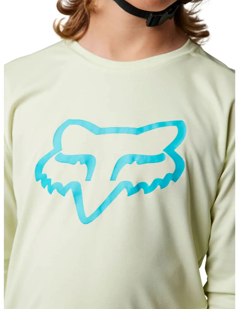 Fox YOUTH RANGER LS JERSEY - Sea Spray FRONT PRINT