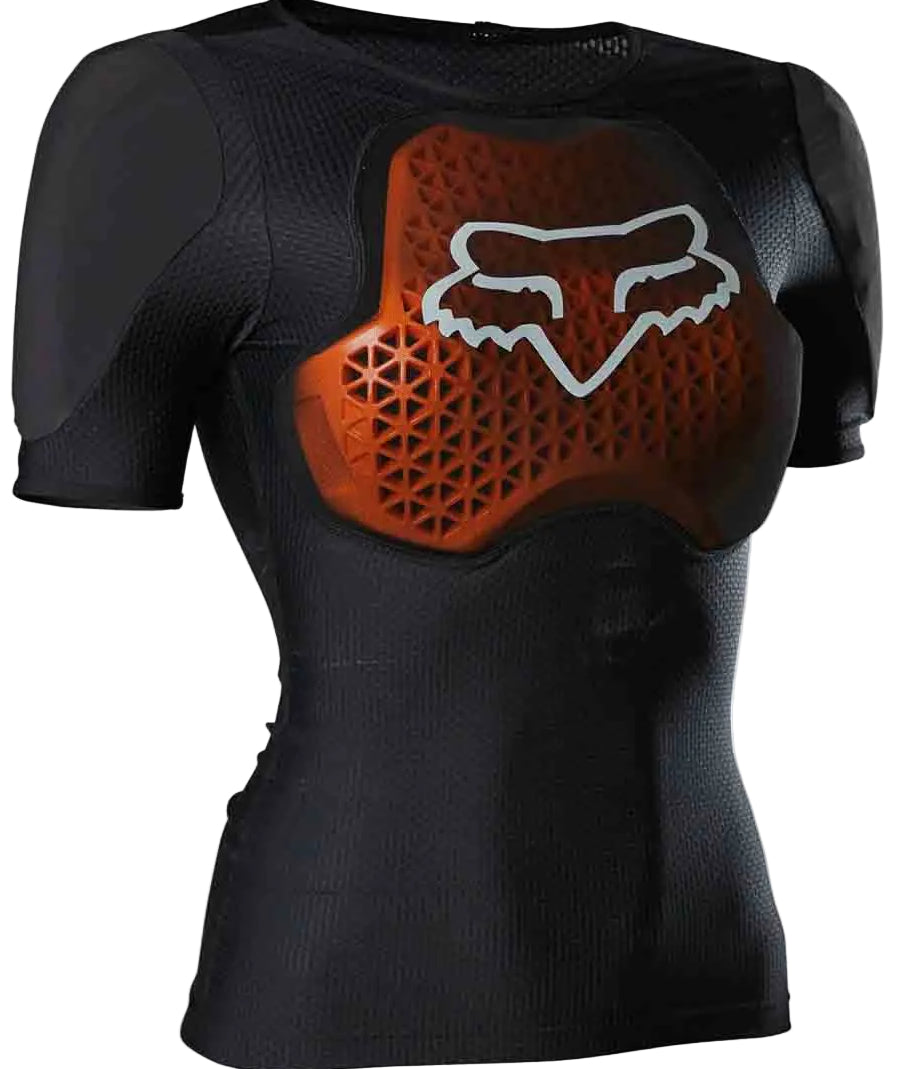 Fox WOMENS BASEFRAME PRO Short Sleeve Black FRONT
