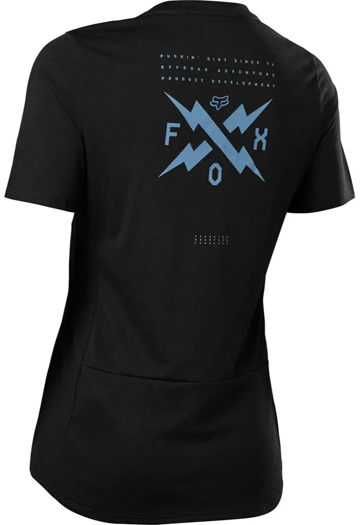 Fox WOMENS RANGER DR SS JERSEY CALIBRATED - Black BACK