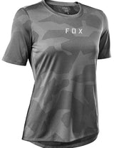 Fox Women RANGER TRU DRI Short Sleeve JERSEY Black FRONT 