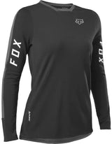 Fox WOMENS DEFEND PRO LS JERSEY - Black Front