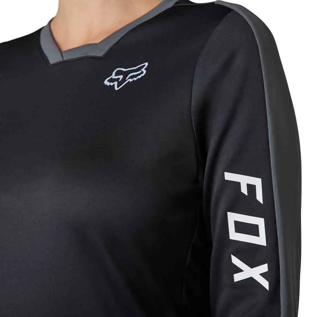 Fox WOMENS DEFEND PRO LS JERSEY - Black Sleeve