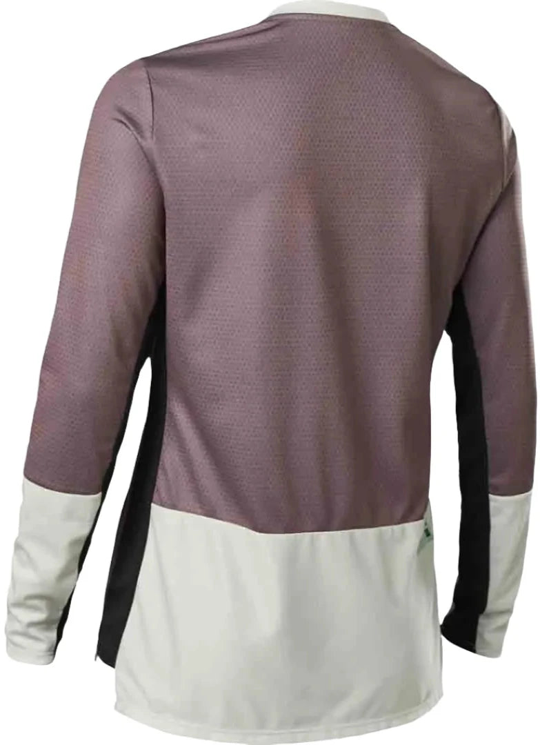 Fox WOMENS DEFEND LS JERSEY - Plum Perfect BACK