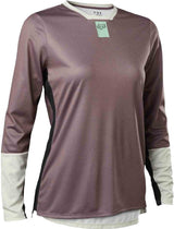 Fox WOMENS DEFEND LS JERSEY - Plum Perfect FRONT