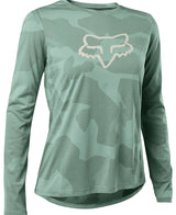 Fox Women RANGER TRU DRI Long Sleeve JERSEY Eucalyptus FRONT