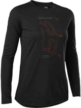 Fox WOMENS RANGER DR LS JERSEY - Black Front