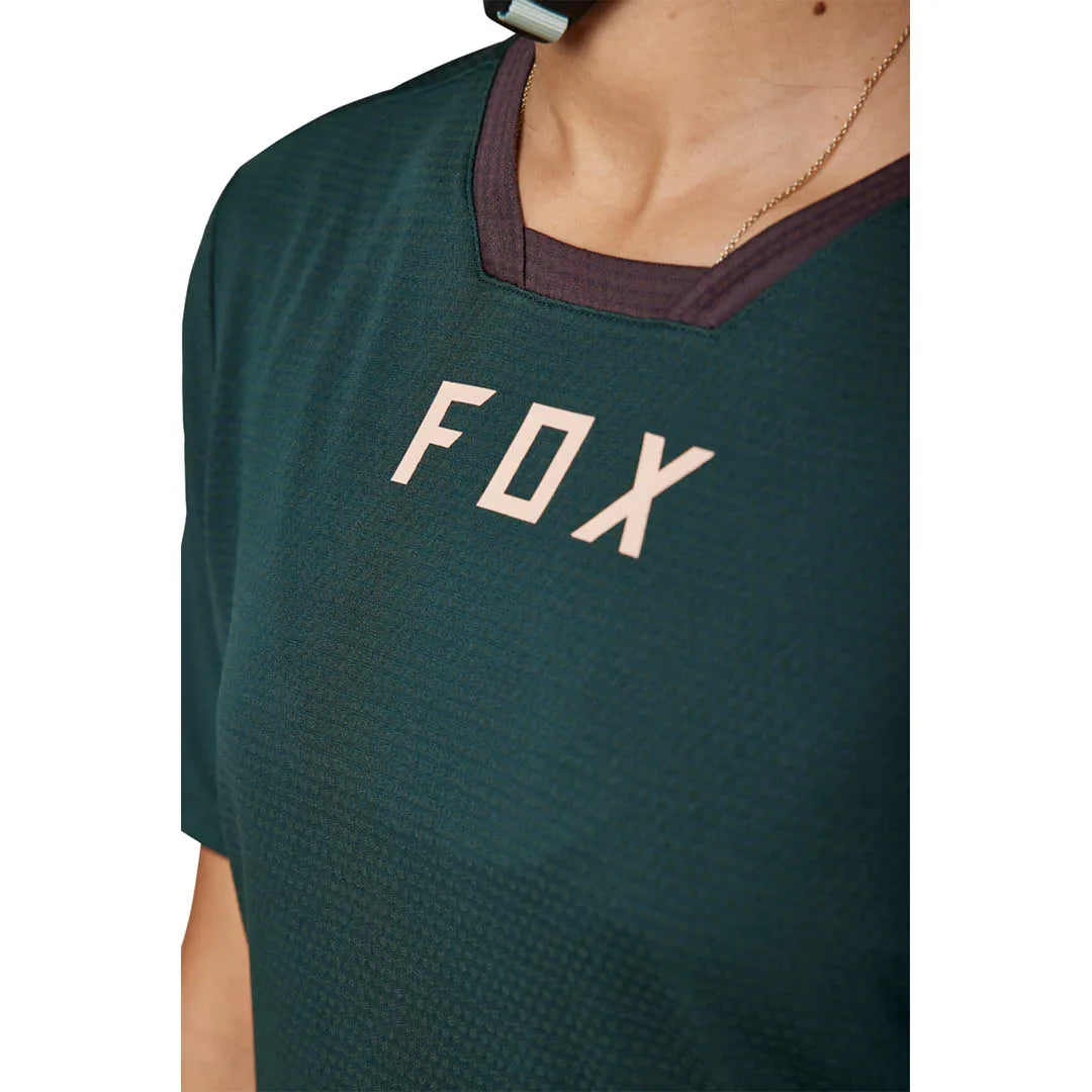 Fox WOMENS DEFEND SS JERSEY - Emerald