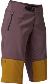Fox WOMENS DEFEND SHORT - Root Beer FRONT