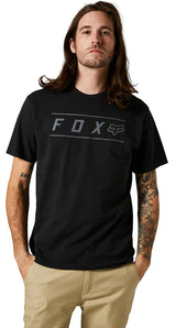 Fox PINNACLE Short Sleeve TEE Black FRONT FACING MODEL