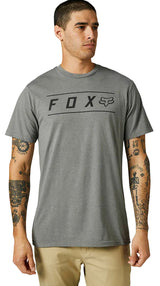 Fox PINNACLE Short Sleeve TEE HeatherGraphite FRONT FACING MODEL
