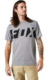 Fox RKANE Short Sleeve TECH TEE Heather Graphite FRONT FACING MODEL 