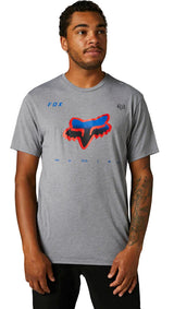 Fox RKANE HEAD Short Sleeve TECH TEE Heather Graphite Front Facing Model