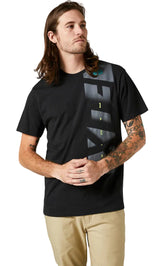 Fox RKANE SIDE Short Sleeve PREMIUM TEE Black Front Facing Model 