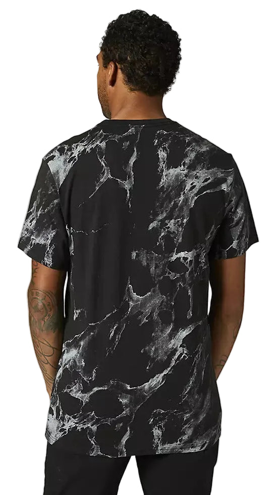 Fox KARRERA HEAD Short Sleeve PREMIUM TEE Black Back Facing Model 