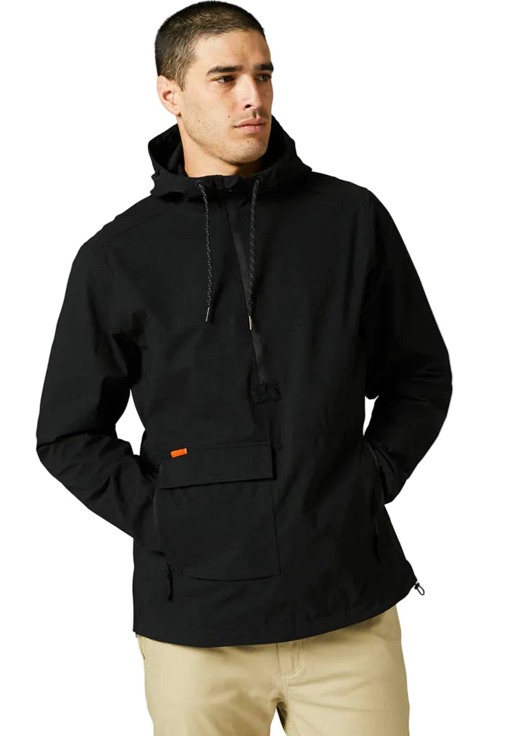 Fox SURVIVALIST ANORAK JACKET Black Front Facing Model 