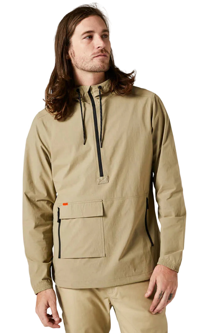 Fox SURVIVALIST ANORAK JACKET Bark Front Facing Model