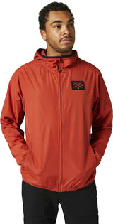 Fox CALIBRATED WINDBREAKER JACKET Red Clay Front Facing Model 