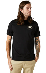 Fox CALIBRATED Short Sleeve TECH TEE Black Side Front Facing Model