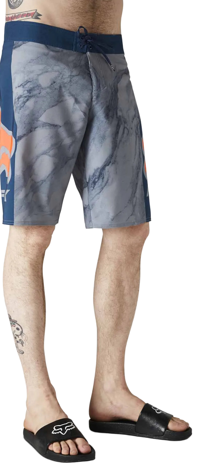 Fox KARRERA 20" BOARDSHORT - Dark Indigo SIDE - FRONT