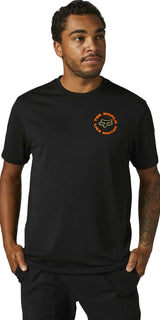 Fox PRE COG Short Sleeve TECH TEE Black FRONT FACING MODEL
