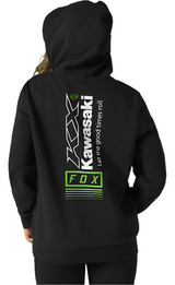 Fox WOMENS KAWI PULLOVER FLEECE - Black BACK