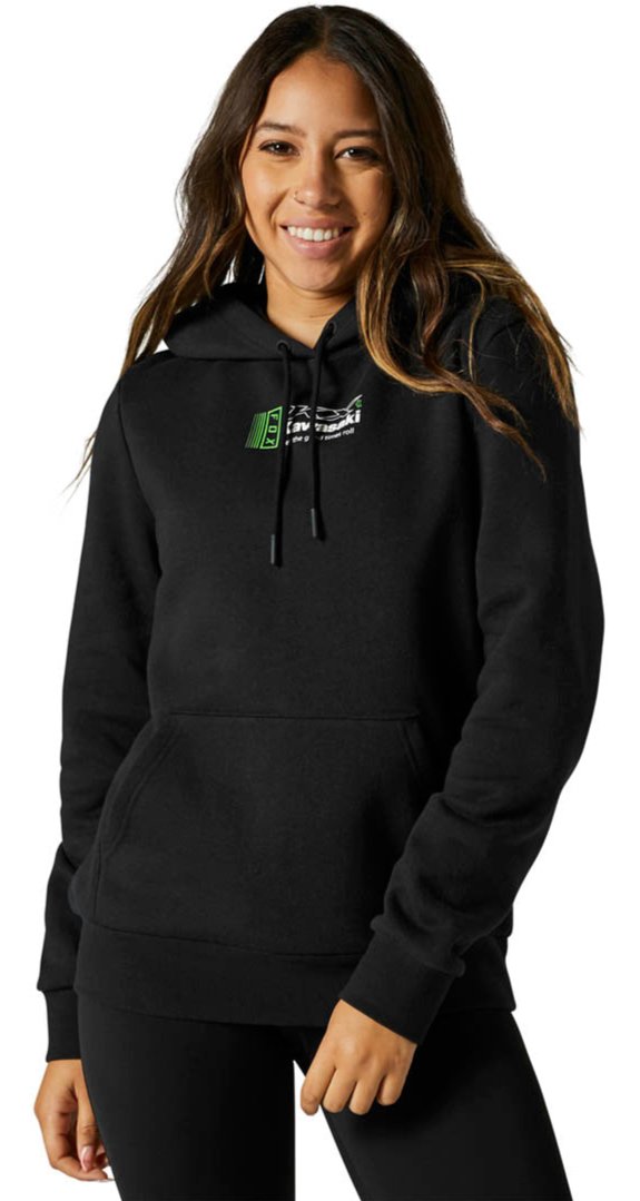 Fox WOMENS KAWI PULLOVER FLEECE - Black FRONT