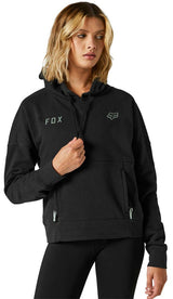 Fox WOMENS QUEST DWR PULLOVER FLEECE - Black FRONT