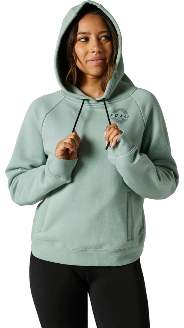 Fox WOMENS PROXIMAH PULLOVER FLEECE - Eucalyptus FRONT 