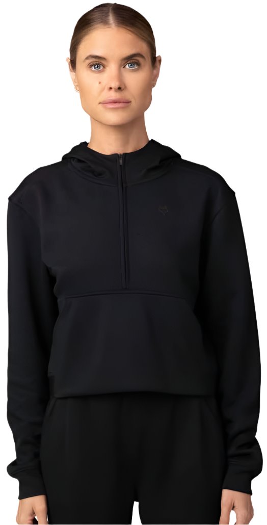 Fox WOMENS BALANCE PULLOVER FLEECE - Black FRONT
