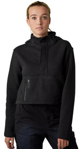 Fox WOMENS CALIBRATED DWR ZIP FLEECE - Black FRONT