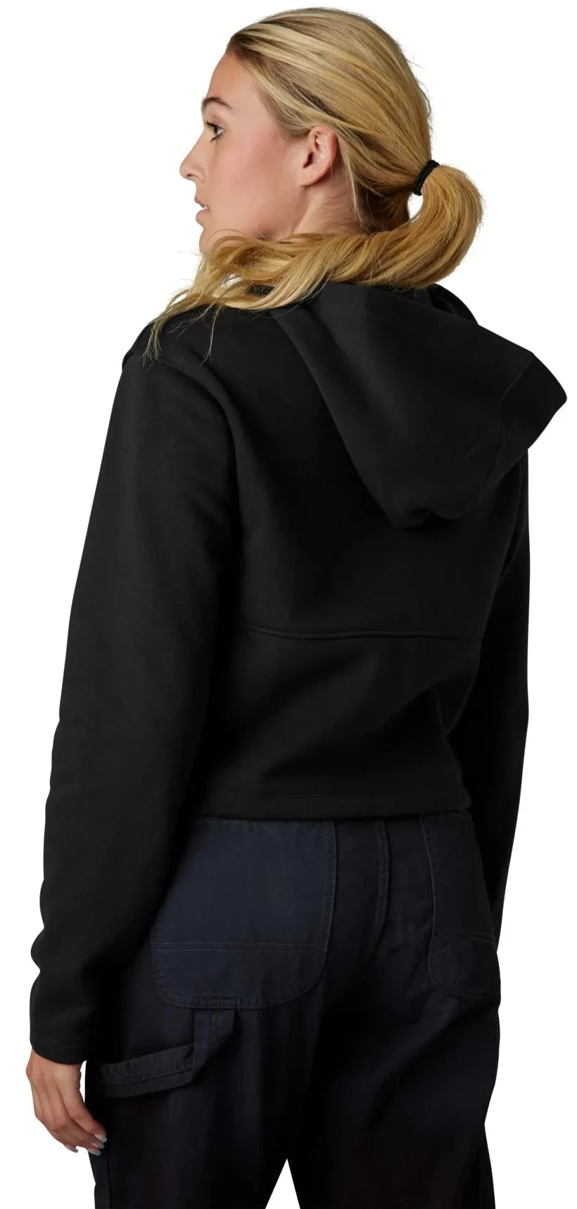 Fox WOMENS CALIBRATED DWR ZIP FLEECE - Black BACK