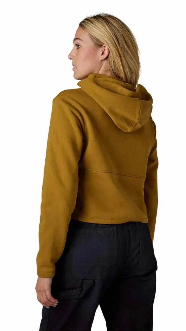 Fox WOMENS CALIBRATED DWR ZIP FLEECE - Caramel BACK
