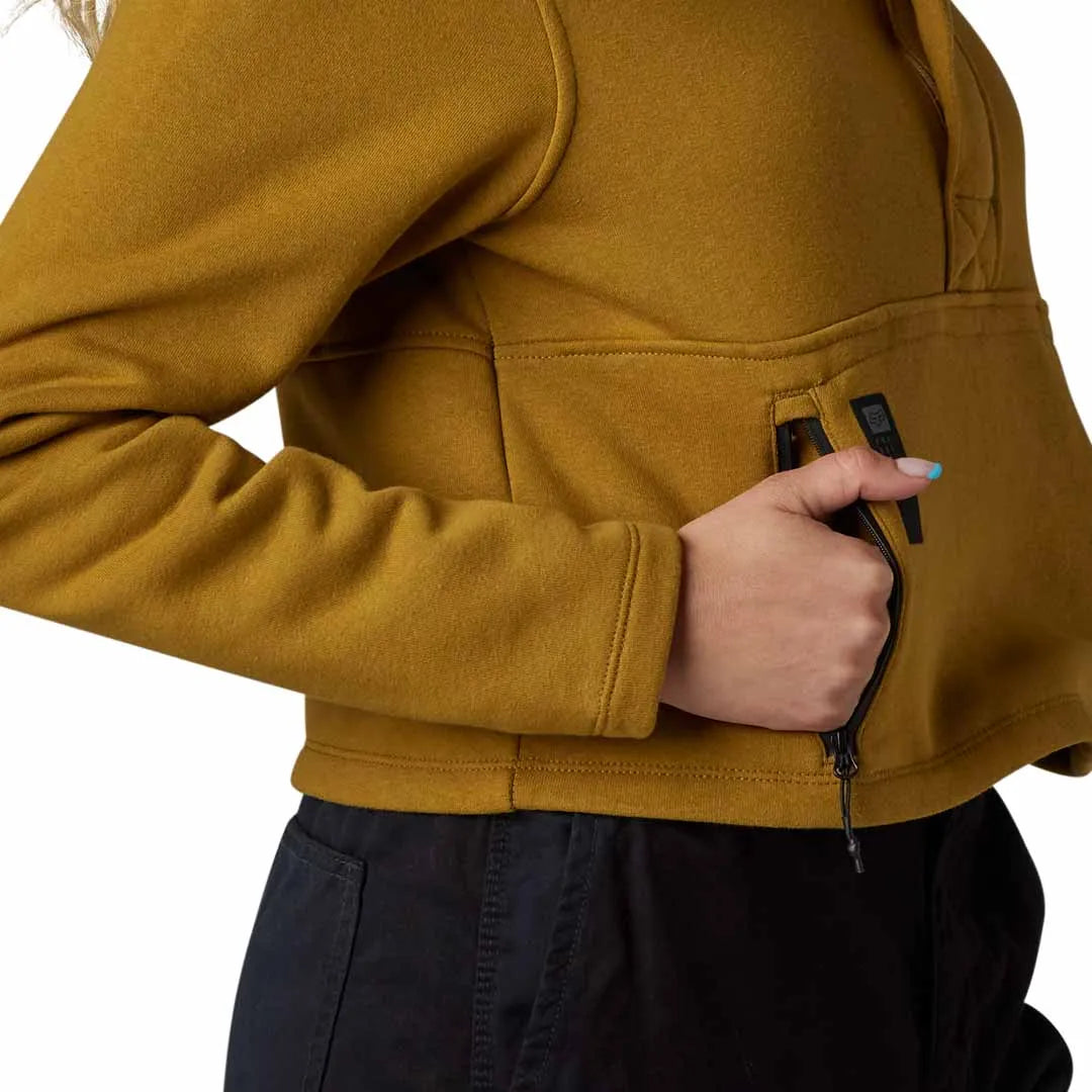 Fox WOMENS CALIBRATED DWR ZIP FLEECE - Caramel POCKET