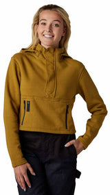 Fox WOMENS CALIBRATED DWR ZIP FLEECE - Caramel FRONT