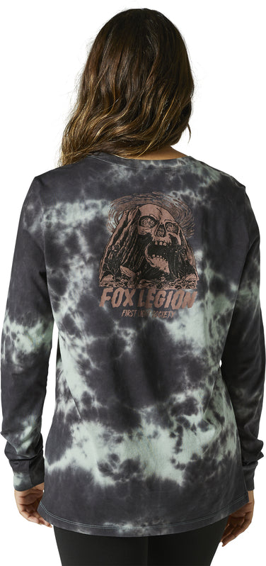 Fox WOMENS BISCAYNE LS TEE - Eucalyptus BACK