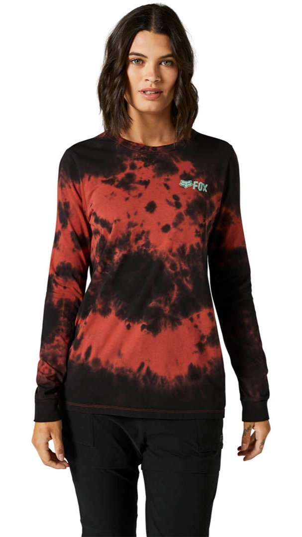 Fox WOMENS BISCAYNE LS TEE - Red Clay FRONT