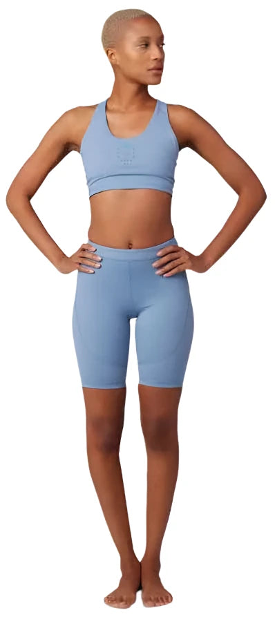 Fox WOMENS MOTIVE MIDI BRA - Dusty Blue FRONT