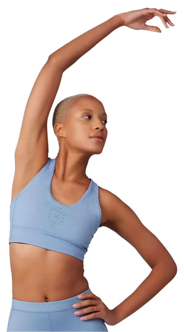 Fox WOMENS MOTIVE MIDI BRA - Dusty Blue