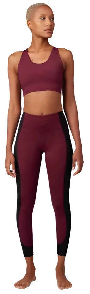 Fox WOMENS MOTIVE MIDI BRA - Dark Maroon FRONT