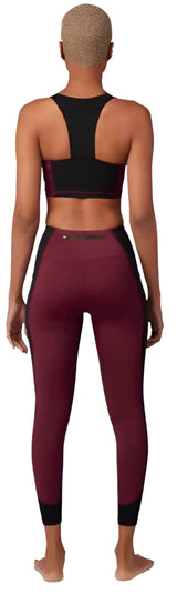 Fox WOMENS MOTIVE MIDI BRA - Dark Maroon BACK
