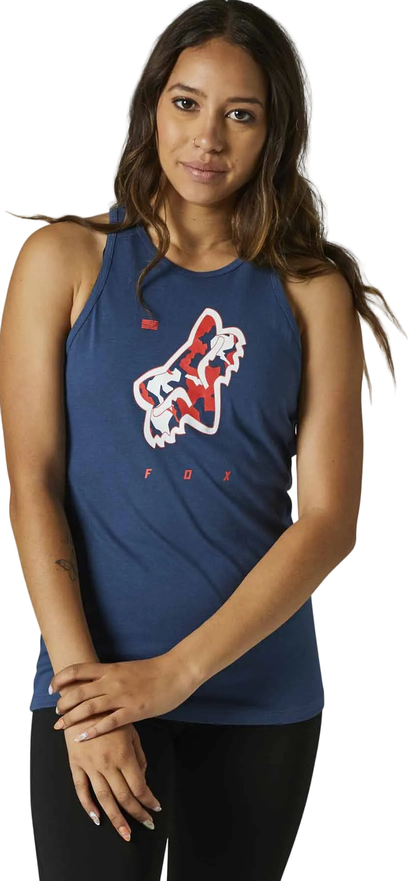 Fox Women RWT TANK Dark Indigo FRONT FACING MODEL